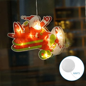 Aigostar - LED Jõulukaunistus LED/3xAAA Jõululennuk 17cm