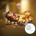 Aigostar - LED Jõulukaunistus LED/3xAAA Jõuluvana põhjapõtradega 13,4cm