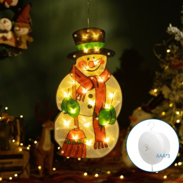 Aigostar - LED Jõulukaunistus LED/3xAAA lumememm 25cm