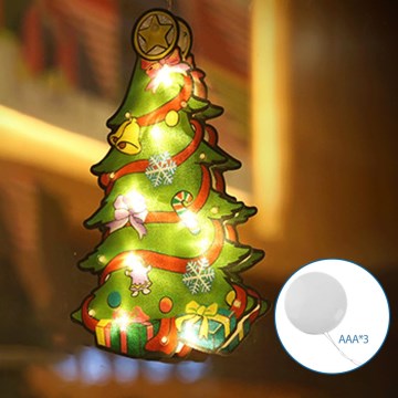Aigostar - LED Jõulukaunistus LED/3xAAA puu 15cm