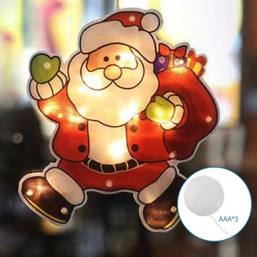 Aigostar - LED Jõulukaunistus LED/3xAAA Santa 20cm