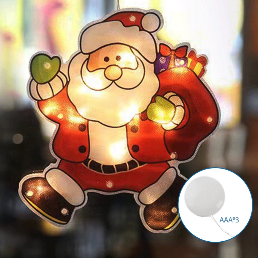 Aigostar - LED Jõulukaunistus LED/3xAAA Santa 20cm