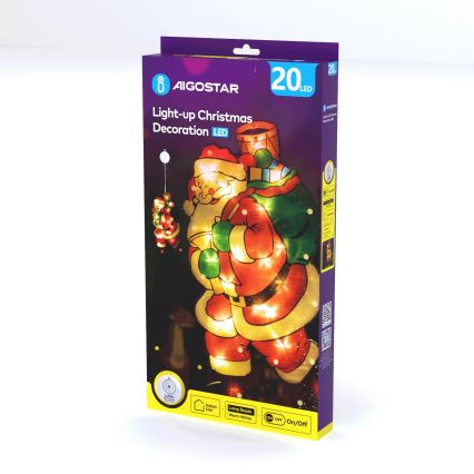Aigostar - LED Jõulukaunistus LED/3xAAA Santa 45cm