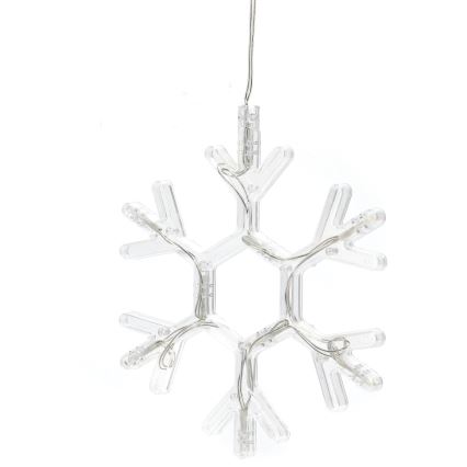 Aigostar - LED Jõulukaunistus LED/3xAAA soe valge lumehelves 19cm