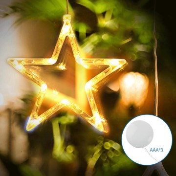Aigostar - LED Jõulukaunistus LED/3xAAA täht 19cm