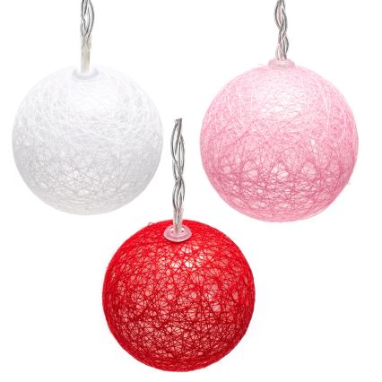 Aigostar - LED jõulukett 10xLED/3xAA 2m soe valge