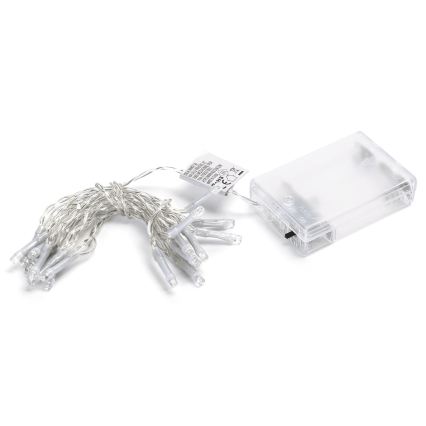 Aigostar - LED jõulukett 20xLED/3xAA 2,3m külmvalge