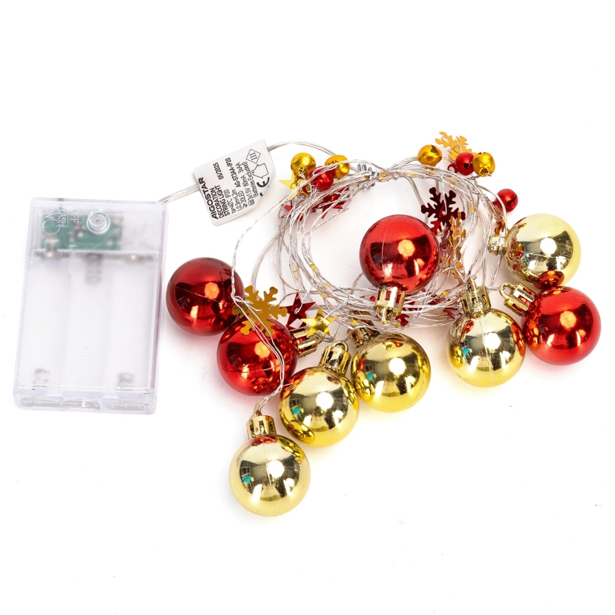 Aigostar - LED jõulukett 20xLED/3xAA 2m soe valge