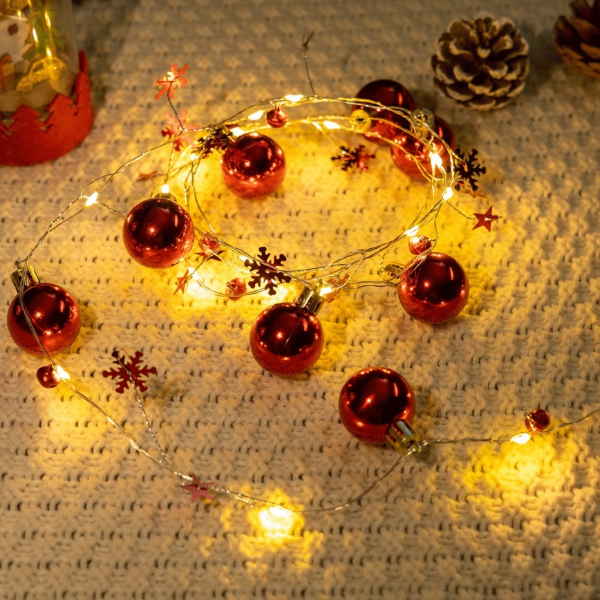 Aigostar - LED jõulutuled 20xLED/3xAA 2 m soe valge