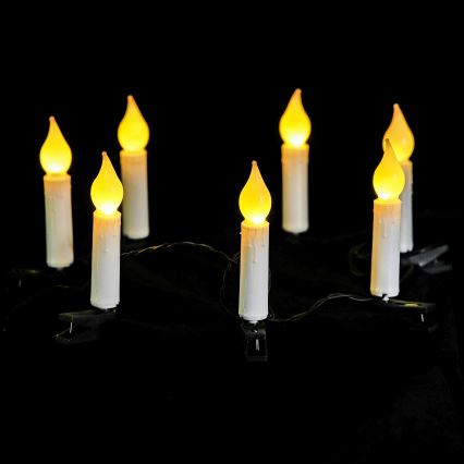 Aigostar - LED jõulukaunistuste rida 25xLED/3xAA 5 m soe valge