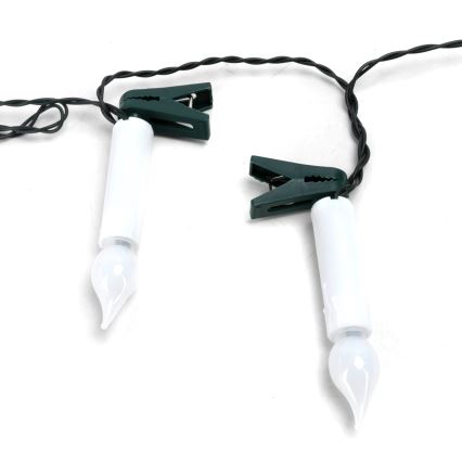 Aigostar - LED jõulukaunistuste rida 25xLED/3xAA 5 m soe valge