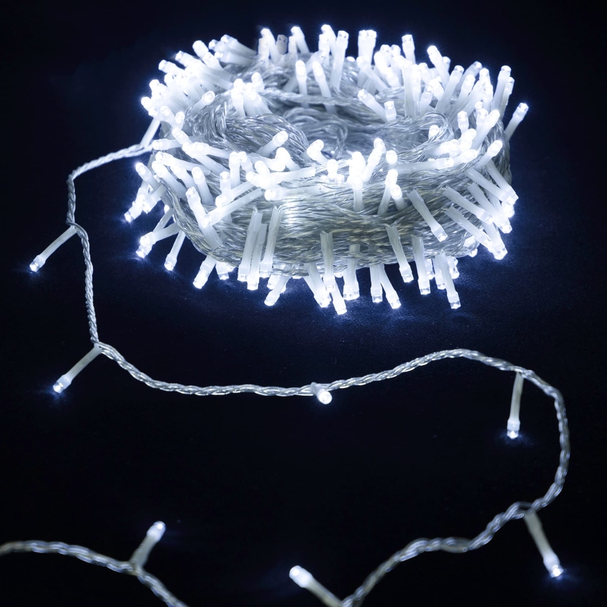 Aigostar - LED jõulukett 50xLED/3xAA 5,3m külmvalge