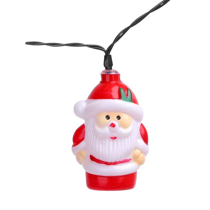 Aigostar - LED Jõuluteemaline päikesepaneeliga valguskett 10xLED/3,8 m IP44 külm valge 400 mAh