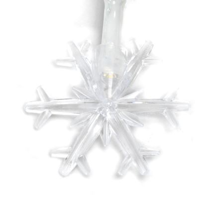 Aigostar - LED Jõuluteemaline valguskett 20xLED/3xAA 3,3m lumehelbed
