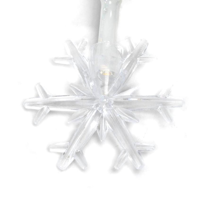 Aigostar - LED Jõuluteemaline valguskett 20xLED/3xAA 3,3m lumehelbed