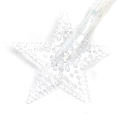 Aigostar - LED Jõuluteemaline valguskett 20xLED/3xAA 3,3m tähed