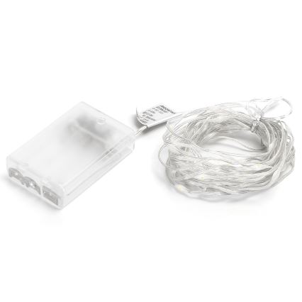 Aigostar - LED Jõuluteemaline valguskett 50xLED/3xAA 5,3m mitmevärviline