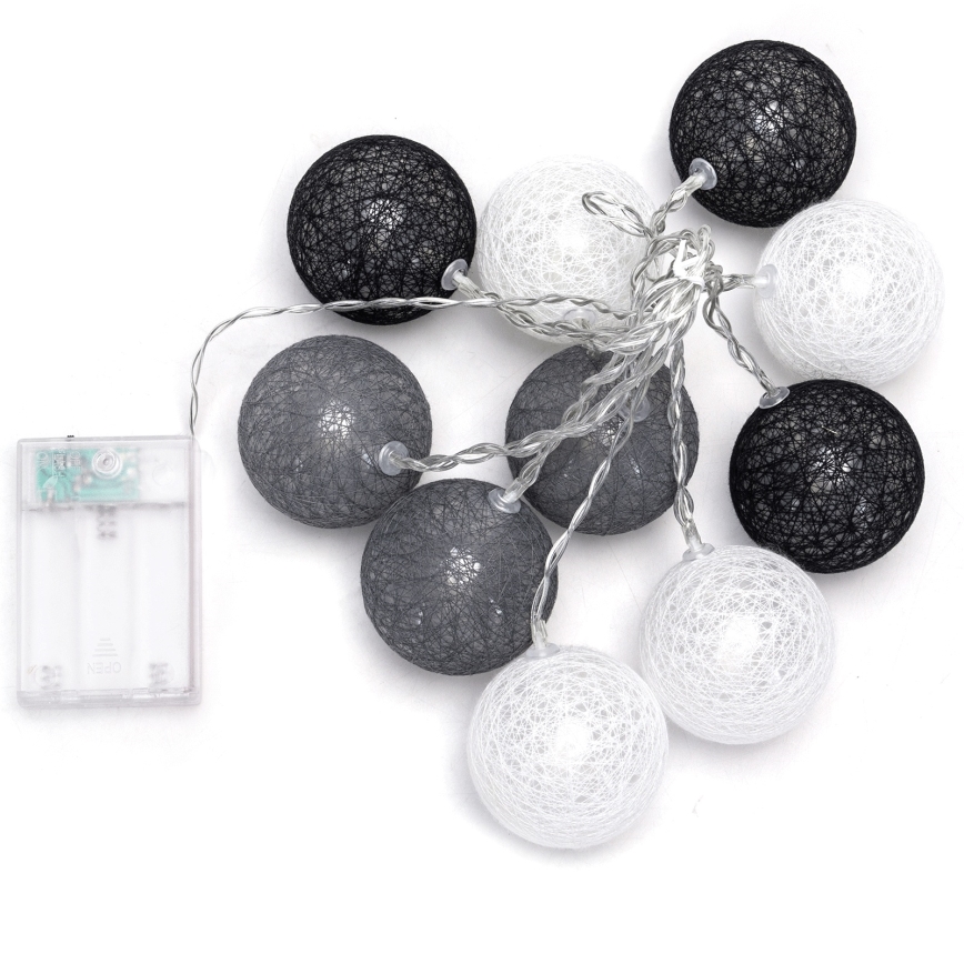 Aigostar - LED jõulutuled 10xLED/3xAA 2m soe valge