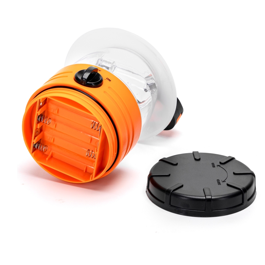 Aigostar - LED Kaasaskantav matkalamp LED/4xAA oranž