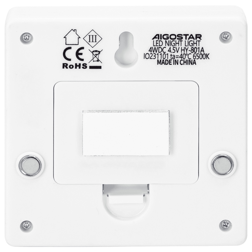 Aigostar - LED kaasaskantav öölamp LED/3xAAA 6500K