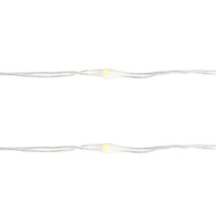 Aigostar - LED  kett 50xLED/3xAA 5,3m külmvalge