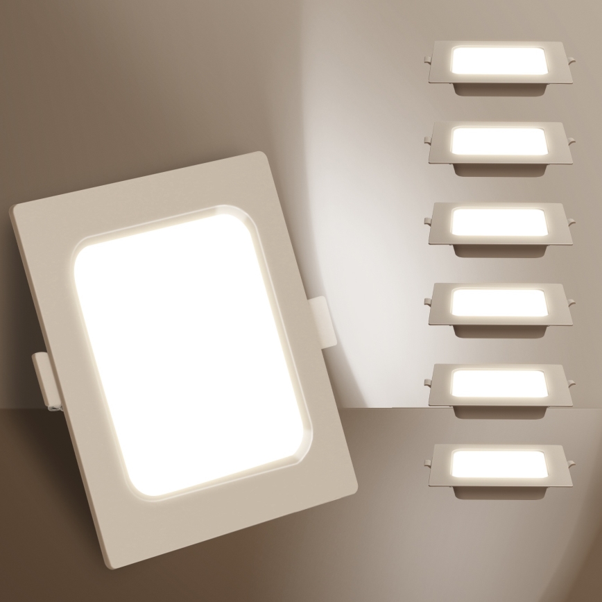 Aigostar - LED Laedpaneel LED/6W/230V 4000K 12x12 cm valge