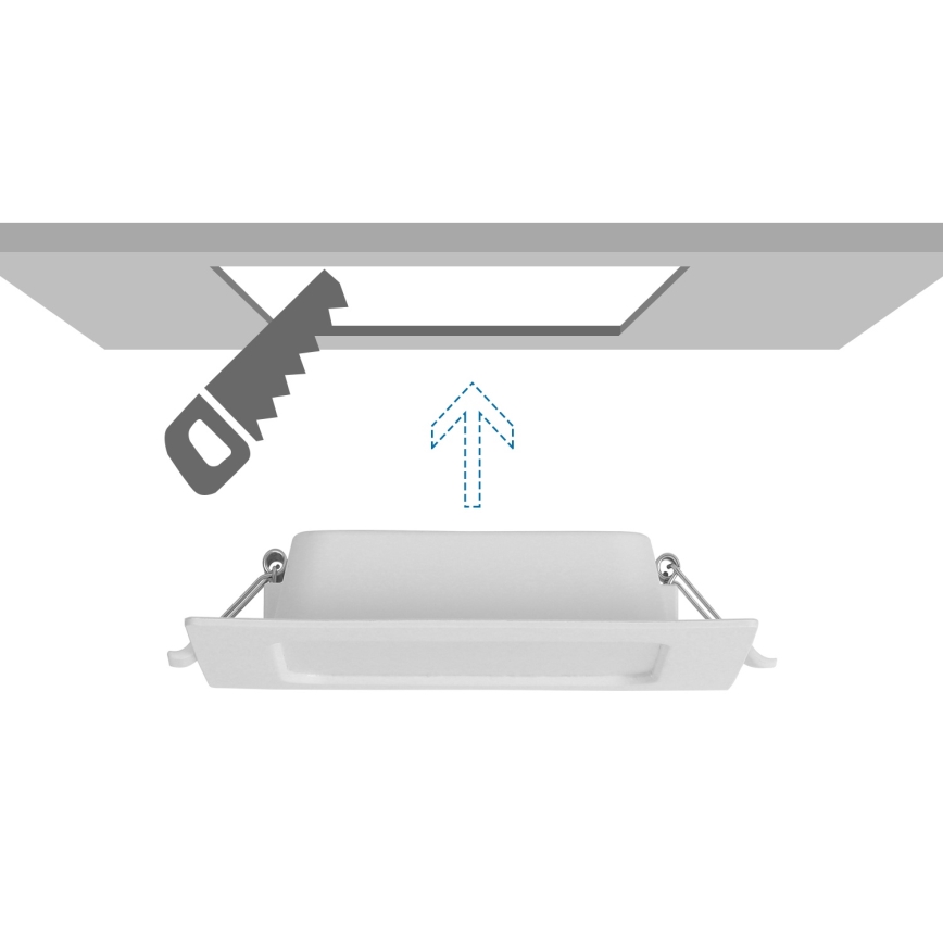 Aigostar - LED Laedpaneel LED/6W/230V 6500K 12x12 cm valge