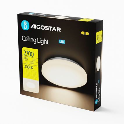 Aigostar - LED laevalgusti LED/24W/230V 3000K Ø 38 cm