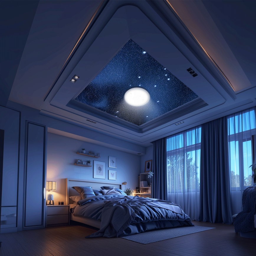 Aigostar - Hämardatav MESH LED laelamp 36W/230V 3000-6500K Ø 49,5 cm + kaugjuhtimispult
