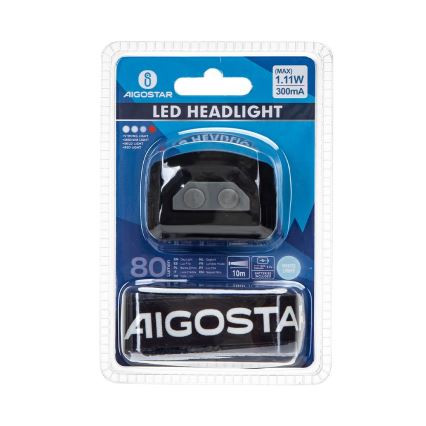 Aigostar - LED Laetav Hämardatav headlamp ja senzorem LED/1,11W/3,7V