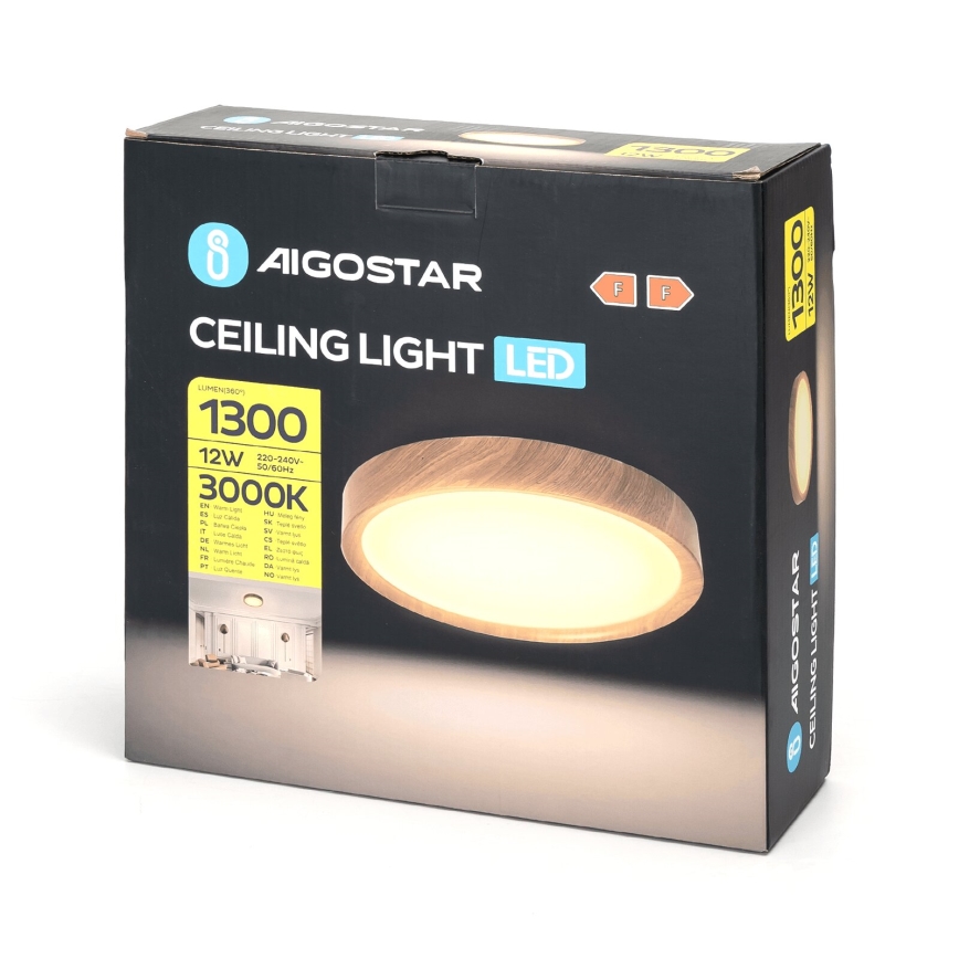 Aigostar - LED Laevalgusti LED/12W/230V 3000K d. 26,3 cm