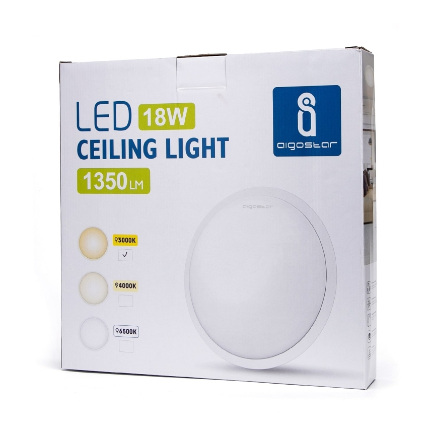 Aigostar - LED Laevalgusti LED/18W/230V 3000K valge