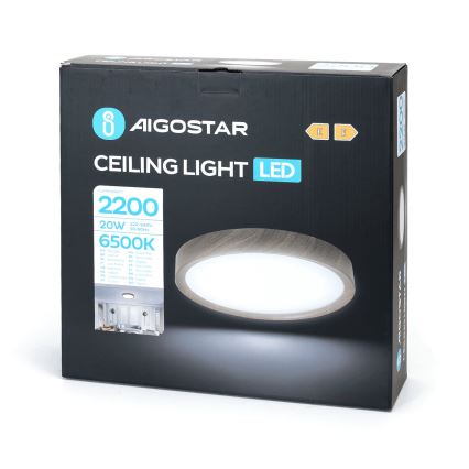 Aigostar - LED Laevalgusti LED/20W/230V 6500K d. 33,7 cm