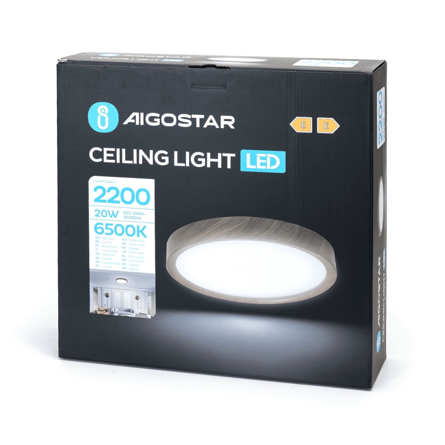 Aigostar - LED Laevalgusti LED/20W/230V 6500K d. 33,7 cm