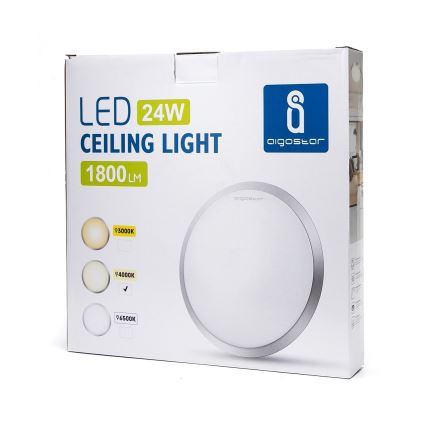 Aigostar - LED Laevalgusti LED/24W/230V 4000K matt kroom