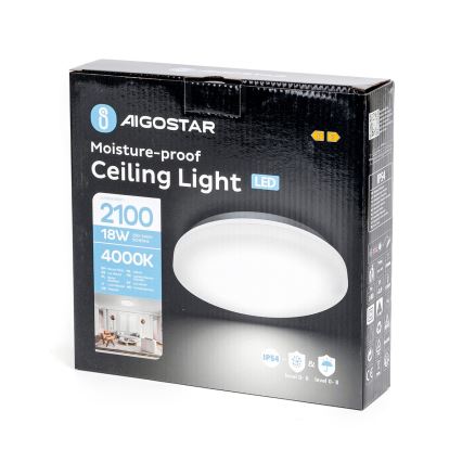 Aigostar - LED Laevalgusti vannituppa LED/18W/230V 4000K IP54