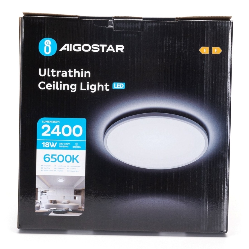 Aigostar - LED Laevalgusti vannituppa LED/18W/230V 6500K d. 30 cm IP44
