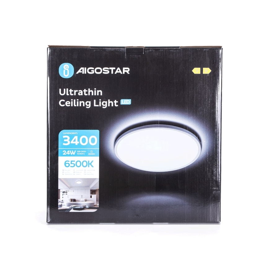 Aigostar - LED Laevalgusti vannituppa LED/24W/230V 6500K d. 40 cm IP44
