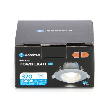 Aigostar - LED Laevarakendused LED/5W/230V 4000K diameetriga 8,5 cm valge