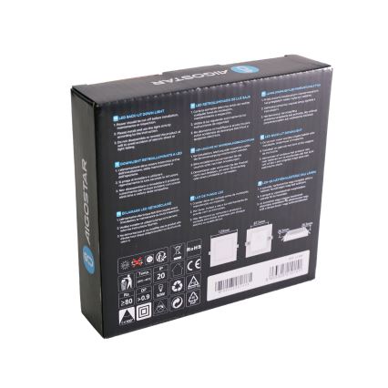 Aigostar - LED lageda valgusti LED/6W/230V 3000K 12x12 cm valge