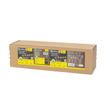 Aigostar - LED Päikesepaneeliga jõuluvalgustus LED/0,054W/1,2V 1m IP65 soe valge