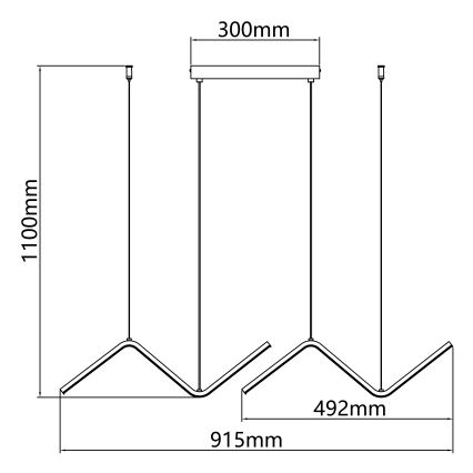 Aigostar - LED Lühter LED/23W/230V 2700K
