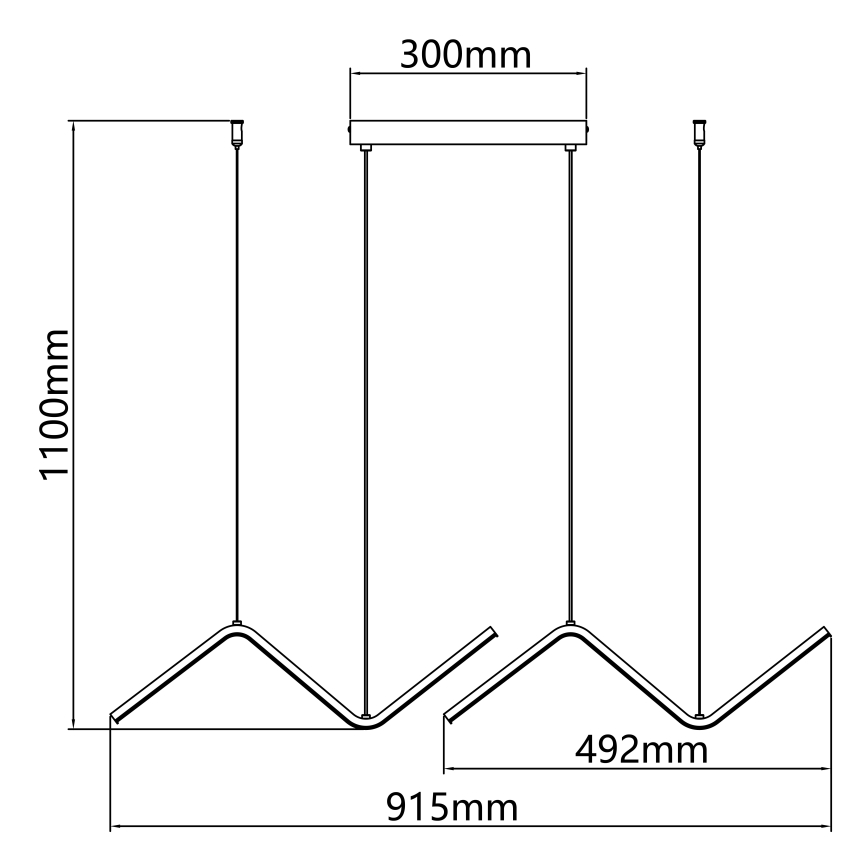 Aigostar - LED Lühter LED/23W/230V 2700K