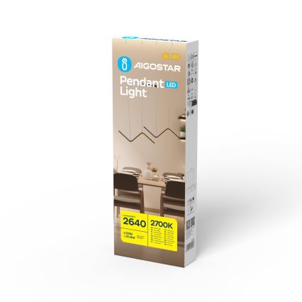 Aigostar - LED Lühter LED/23W/230V 2700K