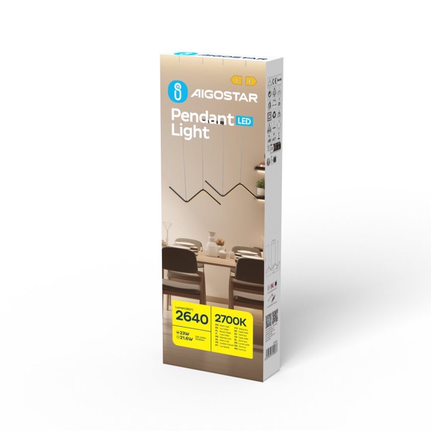 Aigostar - LED Lühter LED/23W/230V 2700K