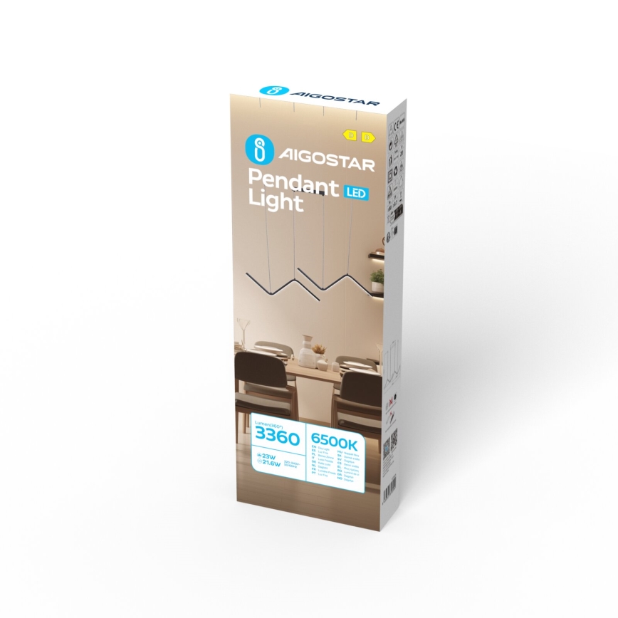 Aigostar - LED Lühter LED/23W/230V 6500K