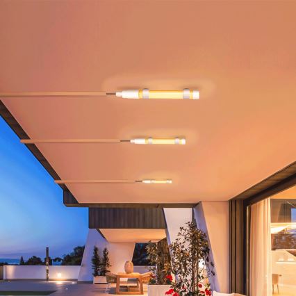 Aigostar - LED Hämardatav toru koos päikesepaneeliga LED/3,2V 3000K/4000K/6500K IP65 5000 mAh + kaugjuhtimispult