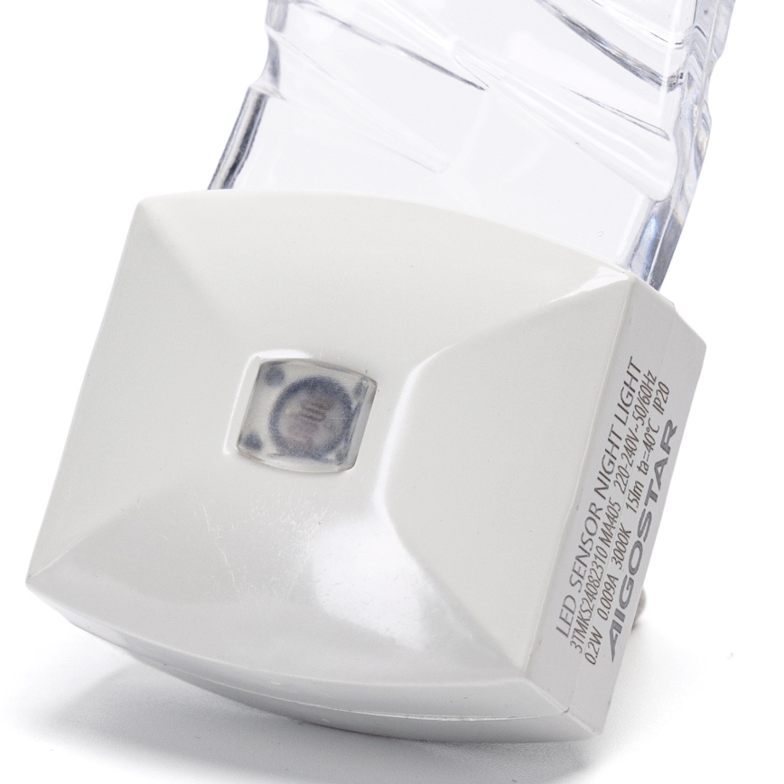 Aigostar - LED Öövalgusti hämardusanduriga LED/0,2W/230V 3000K
