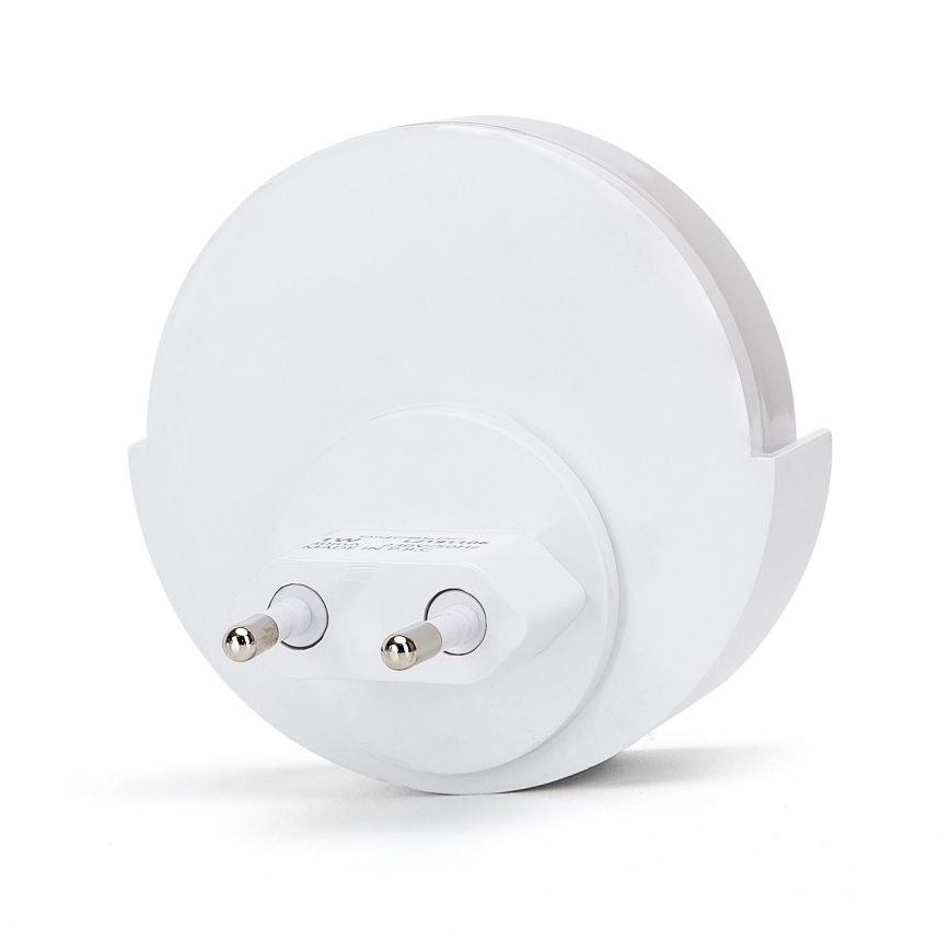 Aigostar - LED Öövalgusti hämardusanduriga LED/1W/230V 6500K ümmargune