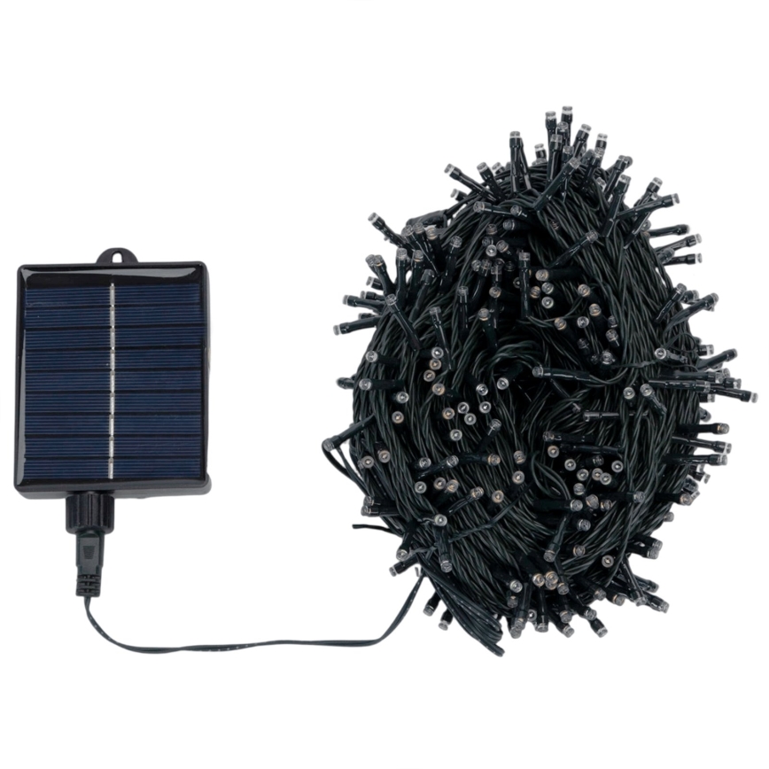 Aigostar - LED päikesepaneeliga jõulutuled 500xLED/8 funktsiooni 52m IP65 mitmevärviline 1200 mAh